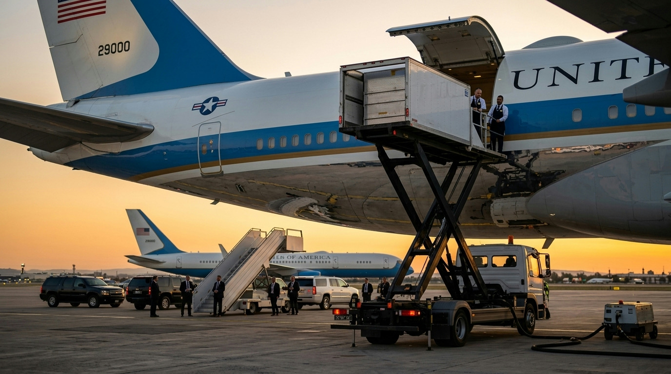 Manobra secreta: Trump troca de avião para escapar de ameaça iraniana na Turquia Manobra secreta: Trump troca de avião para escapar de ameaça iraniana na Turquia