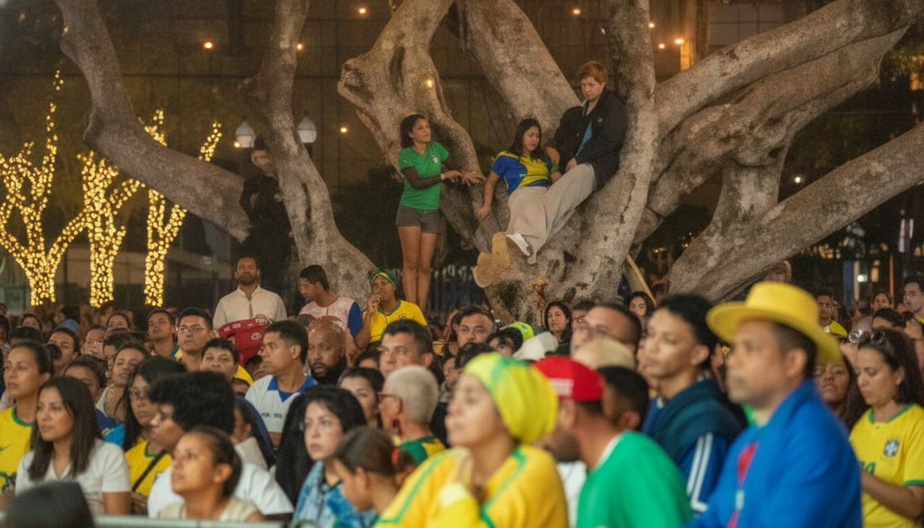 Maricá transforma eliminação da seleção em festa comunitária na Esquina da Copa