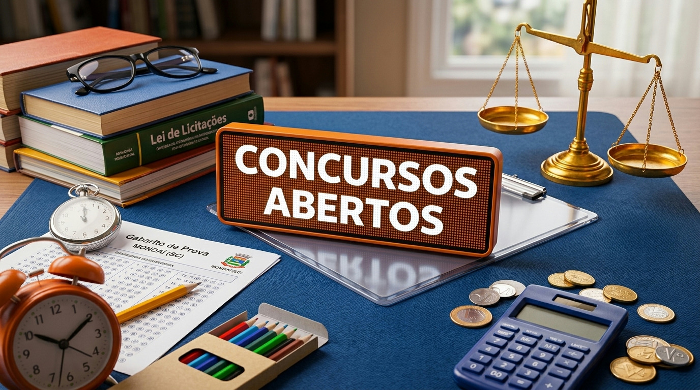 Mondaí (SC) abre concurso público com salários de até R$ 7,7 mil e vagas em diversas áreas Mondaí (SC) abre concurso público com salários de até R$ 7,7 mil e vagas em diversas áreas