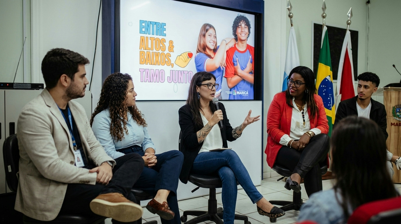 Maricá lança campanha para acolher jovens e combater a ansiedade Maricá lança campanha para acolher jovens e combater a ansiedade
