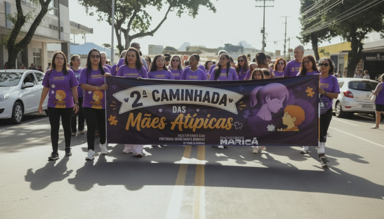 Maricá promove 2ª Caminhada das Mães Atípicas em ato por inclusão e visibilidade