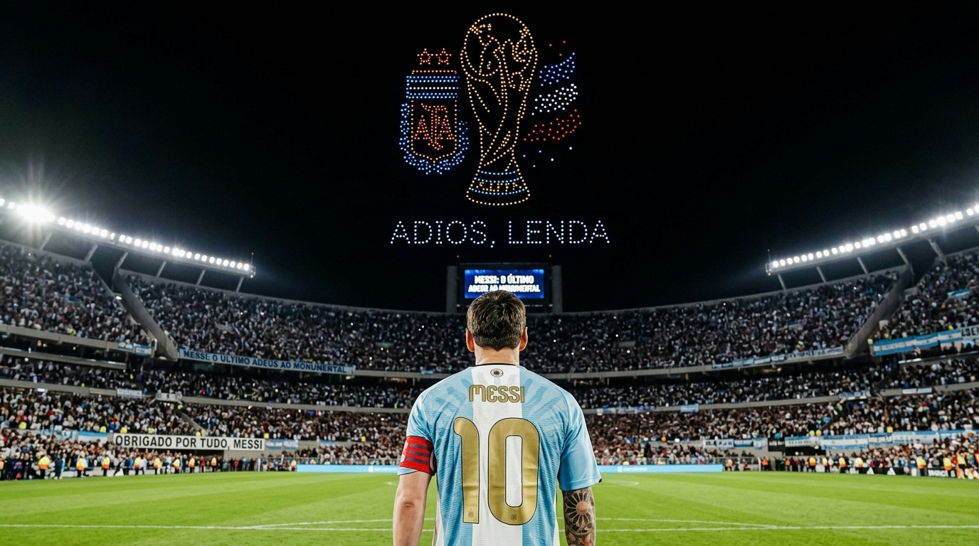 Messi dá adeus à Argentina no que chamou de "o dia mais triste". Messi dá adeus à Argentina no que chamou de "o dia mais triste".
