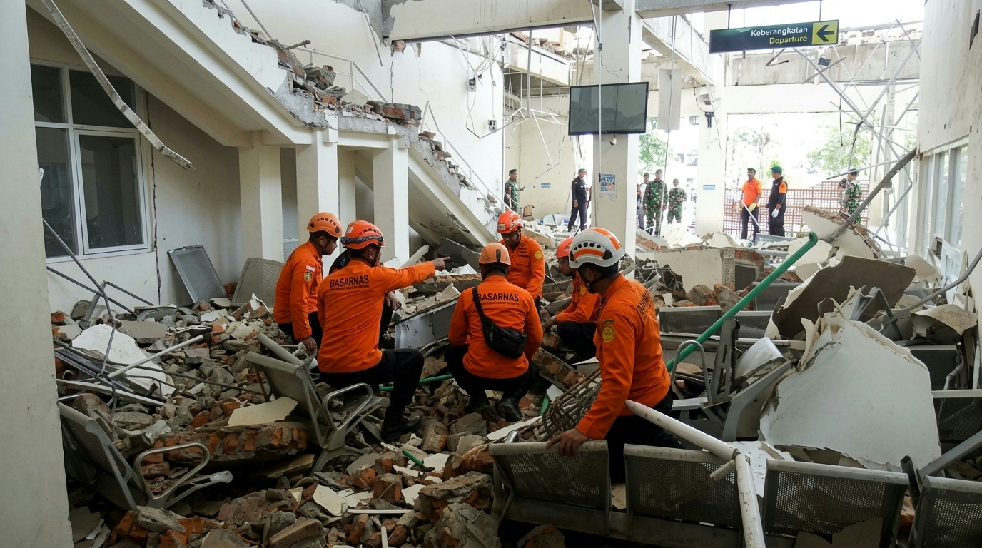 Terremoto de magnitude 7,7 na Indonésia mata 47 e dificulta resgates Terremoto de magnitude 7,7 na Indonésia mata 47 e dificulta resgates