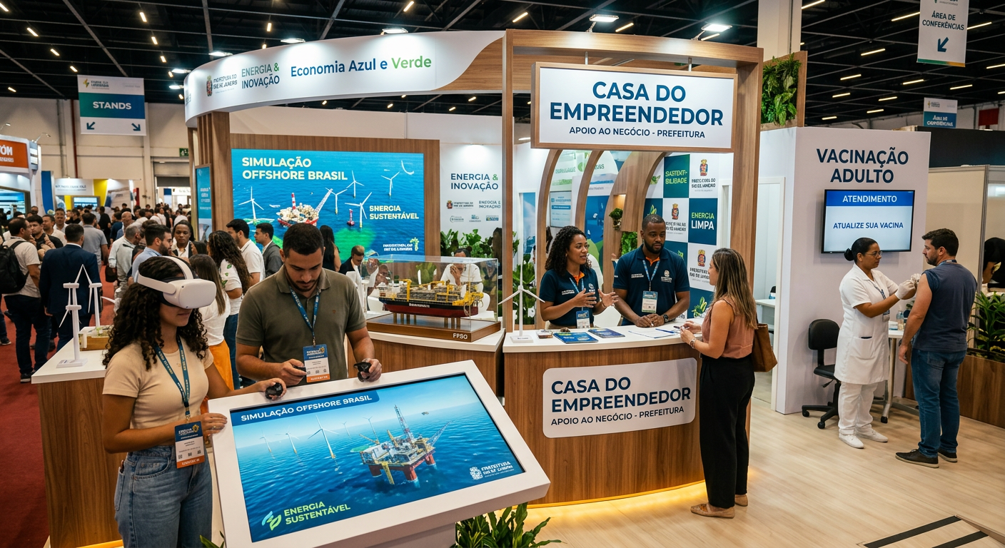 Macaé: Município impulsiona desenvolvimento econômico e social em feira do setor de energia