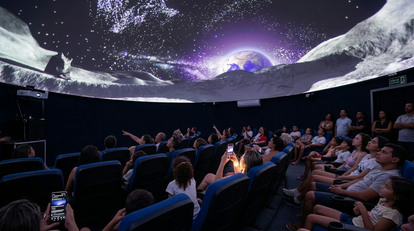 Planetário de Maricá encanta público com programação especial de astronomia Planetário de Maricá encanta público com programação especial de astronomia
