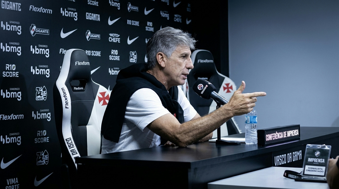 Vasco demonstra boa postura em campo, avalia Renato Gaúcho após empate