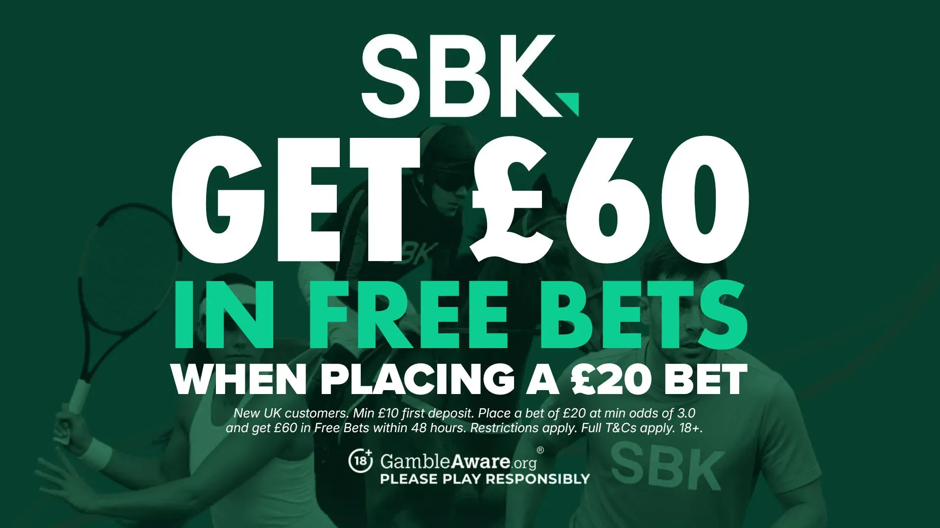 Aposta grátis de £60 disponível para novos clientes da SBK na Nations League