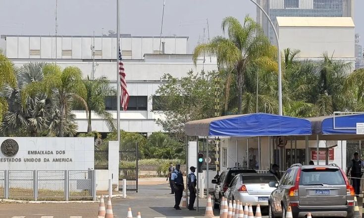Polícia Federal investiga suspeita de ameaça contra Embaixada dos Estados Unidos Polícia Federal investiga suspeita de ameaça contra Embaixada dos Estados Unidos