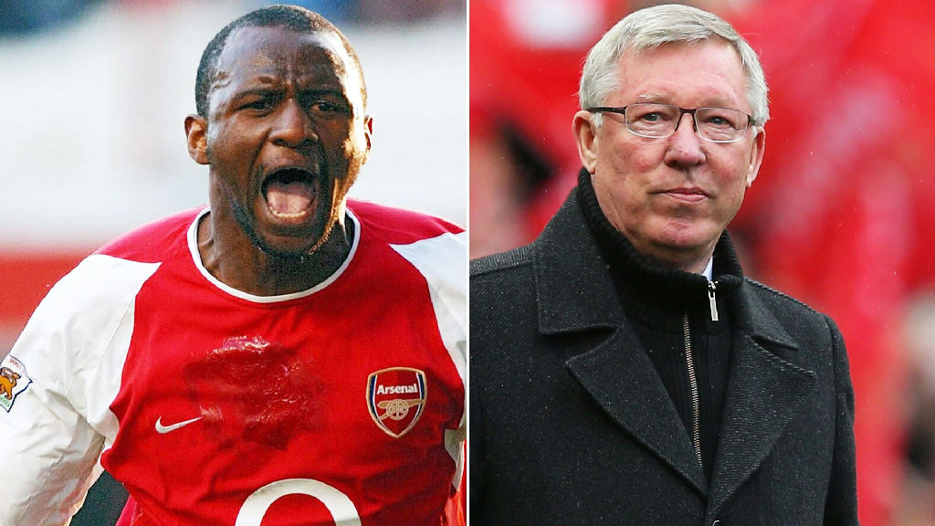 Patrick Vieira reveals secret meeting with Alex Ferguson regarding Manchester United transfer