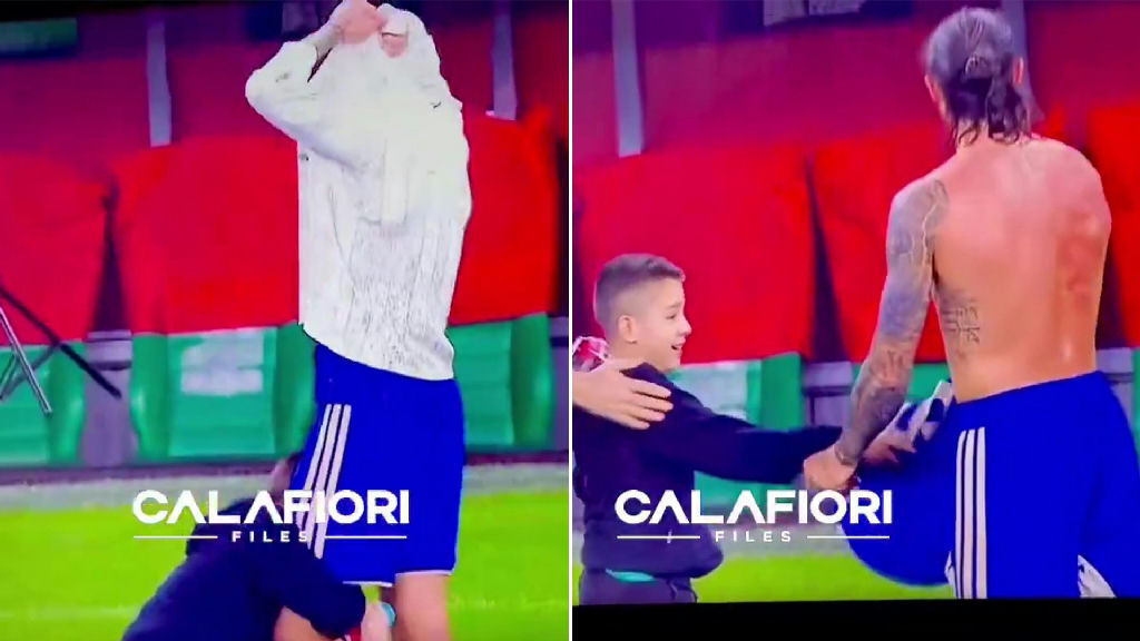 Riccardo Calafiori delights young fan with heartwarming shirt gesture