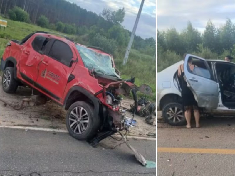 Colisão entre quatro veículos na Ba-698 deixa quatro mortos e sete feridos no sul da Bahia