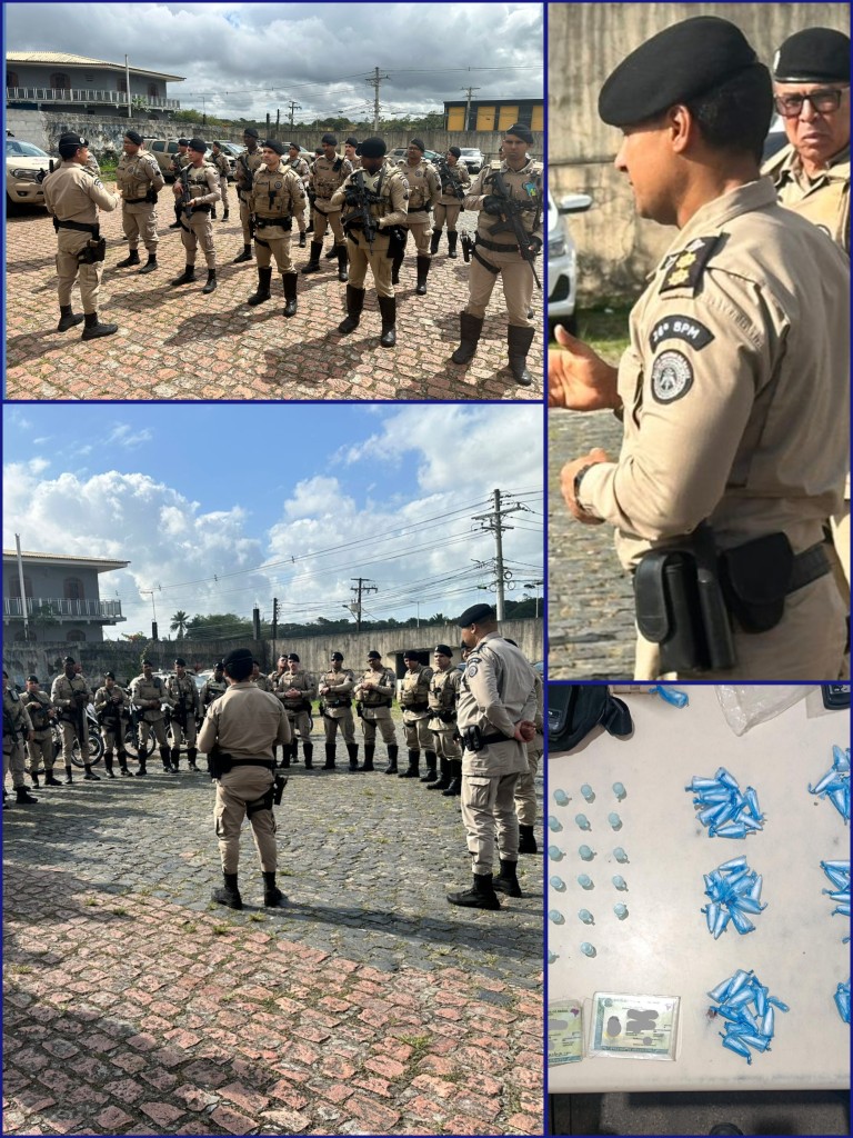 Operação policial em Candeias resulta em prisões e apreensão de entorpecentes Operação policial em Candeias resulta em prisões e apreensão de entorpecentes