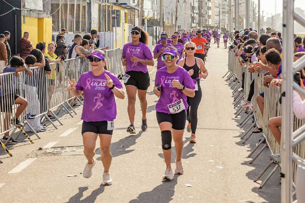 Macaé vibra com Corrida Lilás e mobiliza 2 mil pessoas contra a violência à mulher Macaé vibra com Corrida Lilás e mobiliza 2 mil pessoas contra a violência à mulher