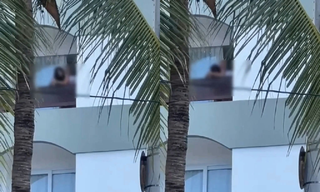 Casal é filmado em ato sexual na varanda de hotel no Porto da Barra Casal é filmado em ato sexual na varanda de hotel no Porto da Barra
