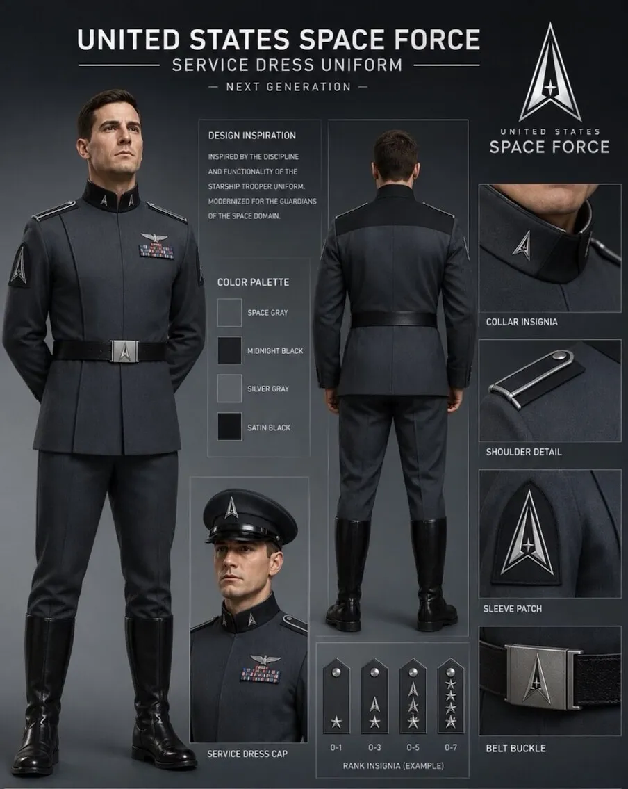 Proposta de Uniforme da Força Espacial de Trump Causa Polêmica por Semelhanças com Fardas Históricas