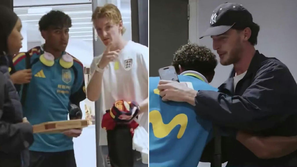Anthony Gordon facilitates heartwarming meeting between Lamine Yamal and Declan Rice's son