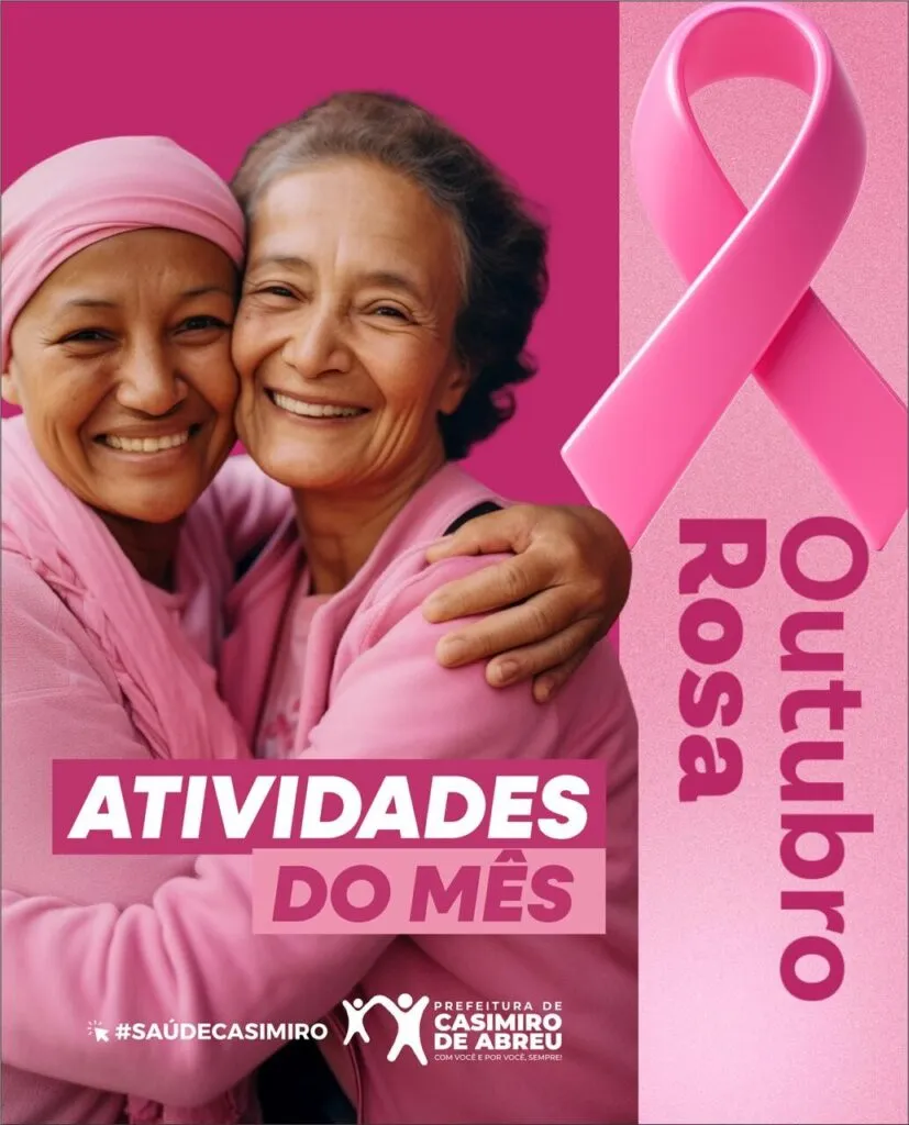 Casimiro de Abreu mobiliza população em campanha Outubro Rosa Casimiro de Abreu mobiliza população em campanha Outubro Rosa